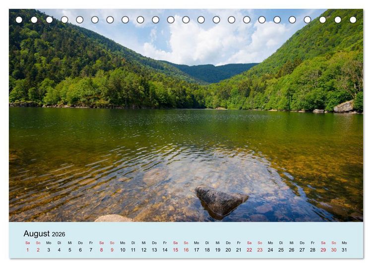 Produktbild: Elsass- und Vogesentr&auml;ume (Tischkalender 2026 DIN A5 quer), CALVENDO Monatskalender