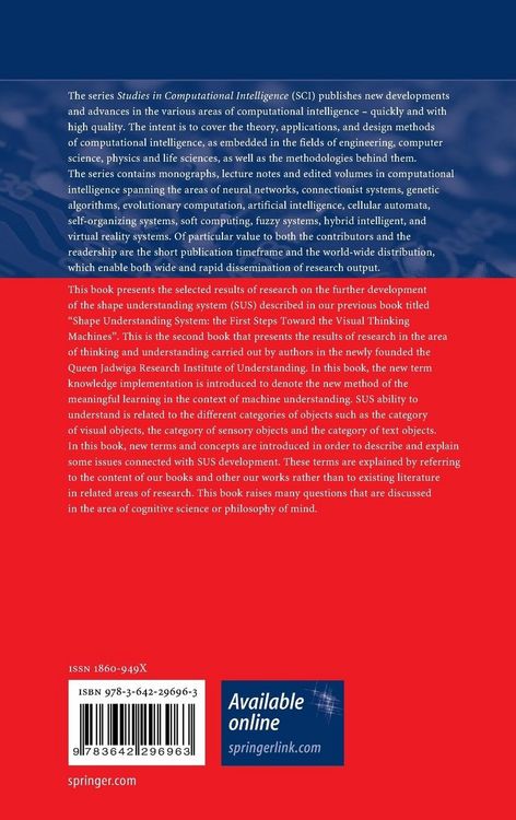 Produktbild: Shape Understanding System &ndash; Knowledge Implementation and Learning
