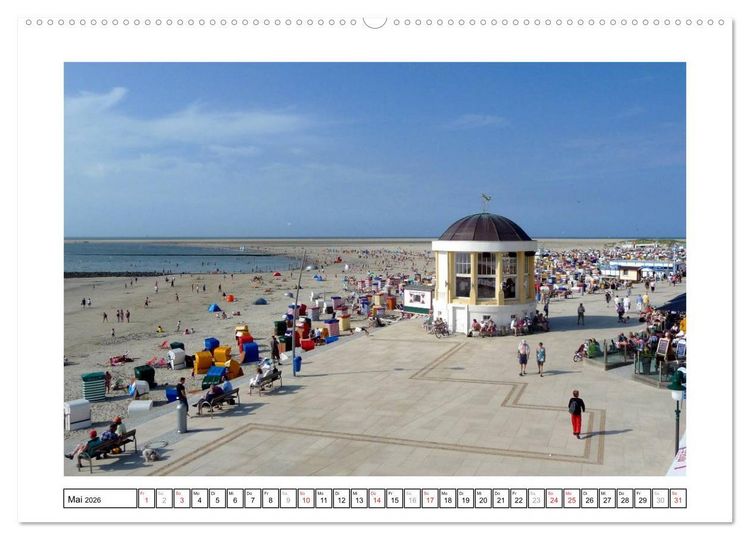 Produktbild: Borkum - Ostfriesische Insel mit Charme (Wandkalender 2026 DIN A2 quer), CALVENDO Monatskalender