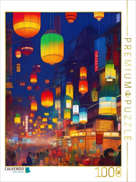 Produktbild: CALVENDO Puzzle Laternenfest | 1000 Teile Lege-Gr&ouml;&szlig;e 64x48cm Foto-Puzzle f&uuml;r gl&uuml;ckliche Stunden