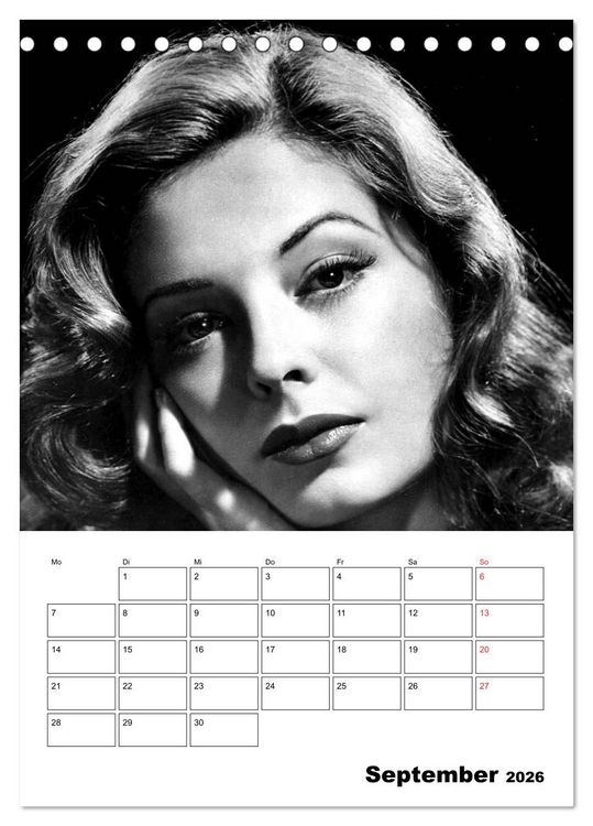 Produktbild: Legenden - Unvergessene Filmstars (Tischkalender 2026 DIN A5 hoch), CALVENDO Monatskalender