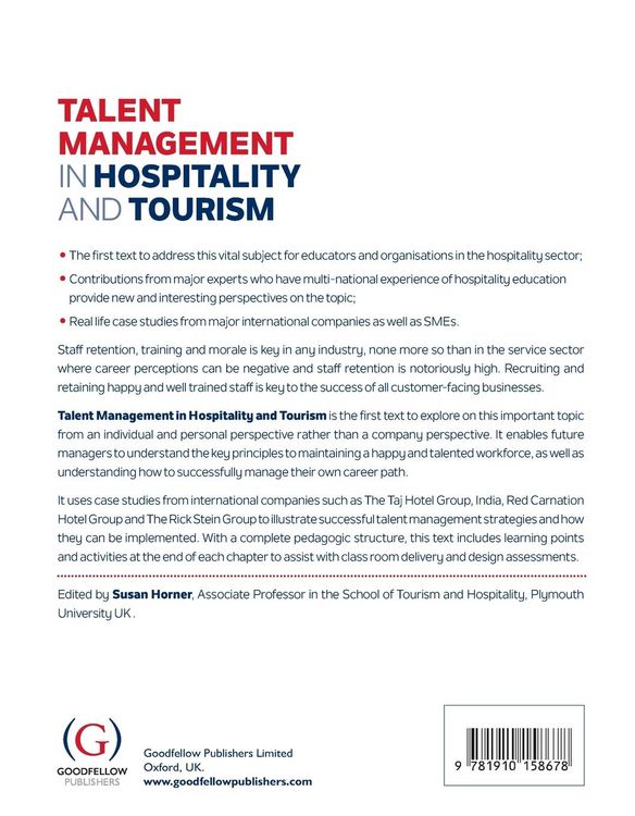 Produktbild: Talent Management in Hospitality and Tourism