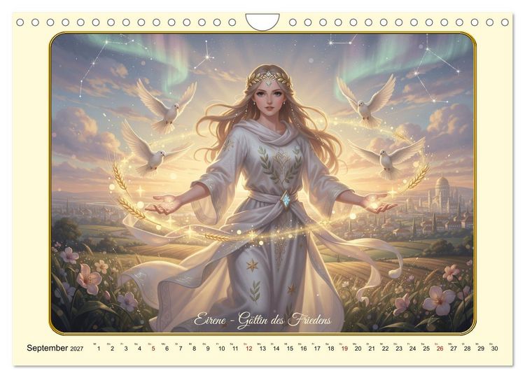Produktbild: Griechische Gottheiten des Guten (Wandkalender 2027 DIN A4 quer), CALVENDO Monatskalender