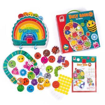 Produktbild: Lernspiel Roter K&auml;fer Busy Book mit Klettverschluss Die Smileys RK1170-04