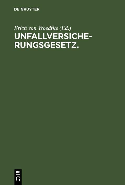 Produktbild: Unfallversicherungsgesetz.