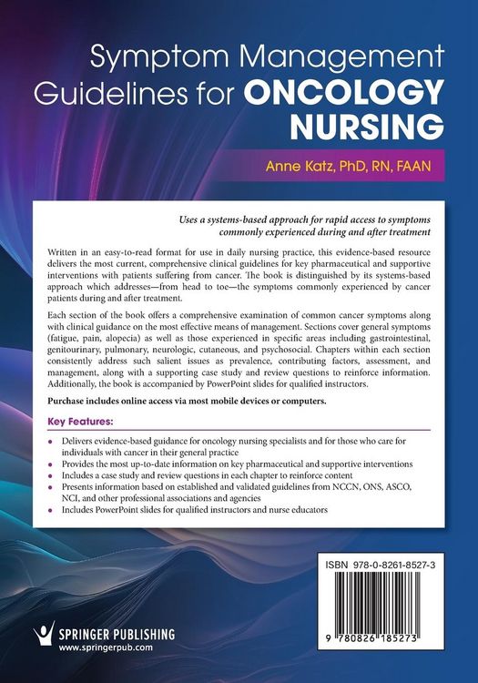 Produktbild: Symptom Management Guidelines for Oncology Nursing