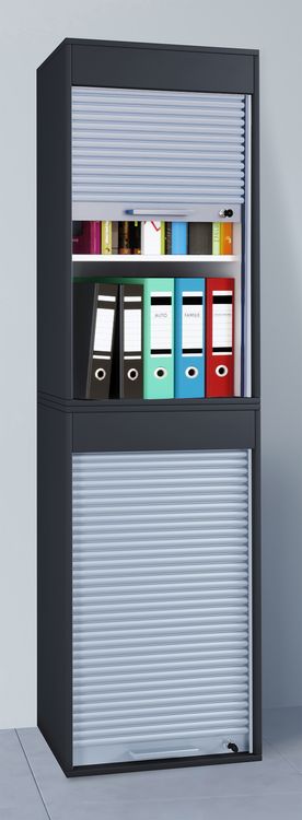 Produktbild: Holz B&uuml;roschrank Aktenschrank Rollladen Aktos XL