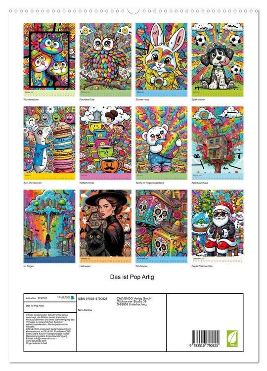 Produktbild: Das ist Pop Artig (hochwertiger Premium Wandkalender 2027 DIN A2 hoch), Kunstdruck in Hochglanz