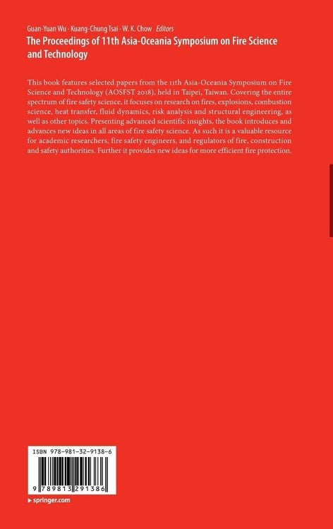 Produktbild: The Proceedings of 11th Asia-Oceania Symposium on Fire Science and Technology