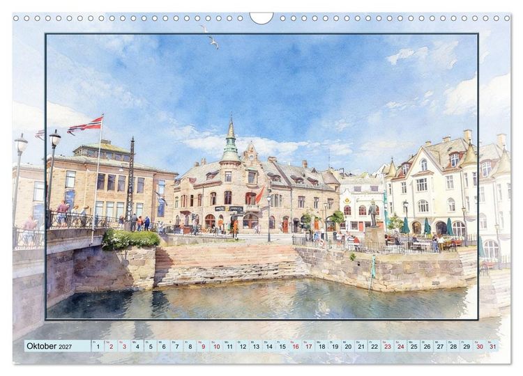Produktbild: Impressionen aus Norwegen (Wandkalender 2027 DIN A3 quer), CALVENDO Monatskalender