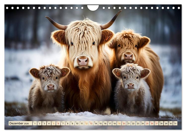Produktbild: Viele Tiere auf dem Bauernhof (Wandkalender 2026 DIN A4 quer), CALVENDO Monatskalender