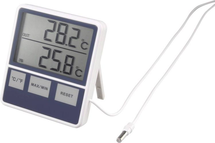 Produktbild: Kabelgebundenes Thermometer Wei&szlig; 1015