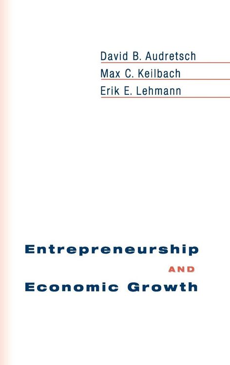 Produktbild: Entrepreneurship and Economic Growth