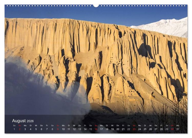 Produktbild: Faszinierende Landschaften der Welt: K&ouml;nigreich Mustang (hochwertiger Premium Wandkalender 2026 DIN A2 quer), Kunstdruck in Hochglanz