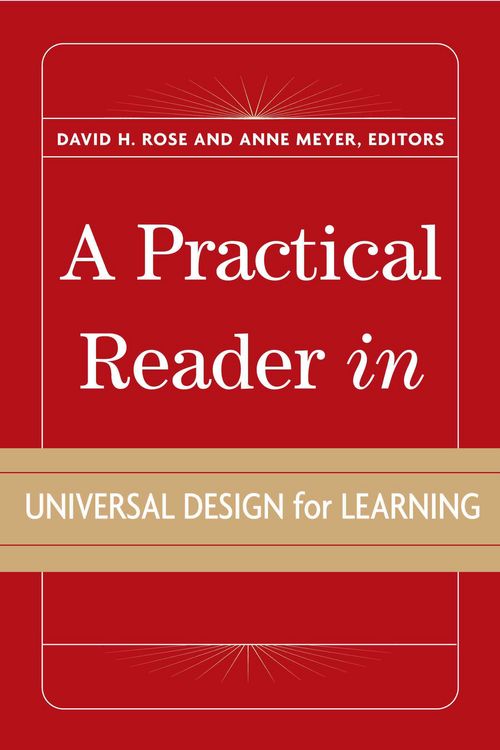 Produktbild: A Practical Reader in Universal Design for Learning