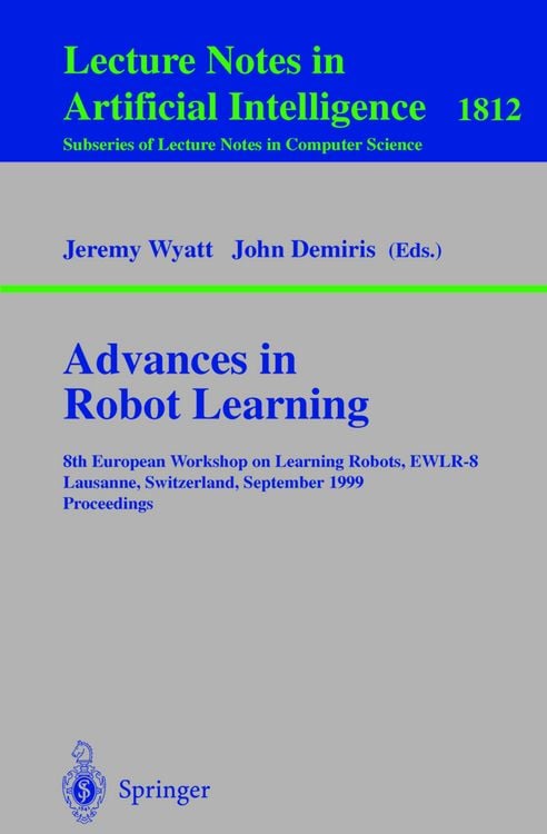 Produktbild: Advances in Robot Learning