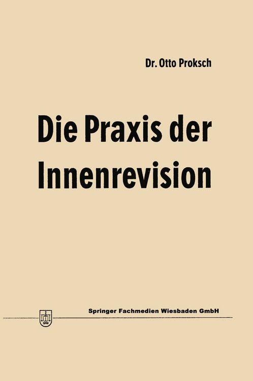 Produktbild: Die Praxis der Innenrevision