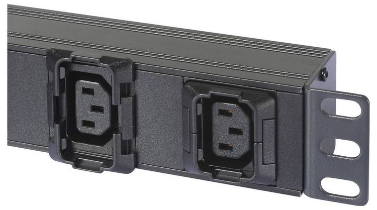 Produktbild: Sygonix SY-6736982 Steckdosenleiste 19 Zoll 6fach Schwarz Schutzkontakt 1St.
