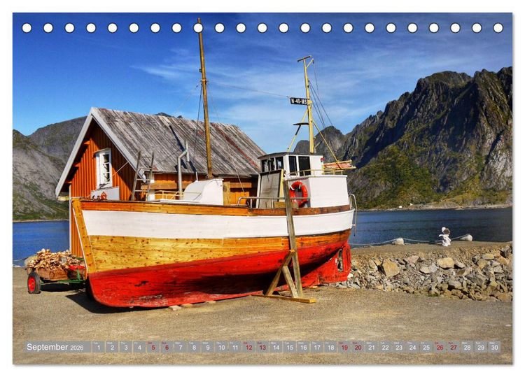 Produktbild: Lofoten Islands, Beauty of Nature (Desk Calendar 2026 DIN A5 landscape), CALVENDO 12 Month DeskCalendar