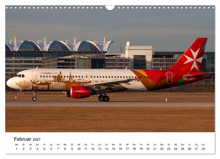 Produktbild: Flugzeuge von Airbus 2027 (Wandkalender 2027 DIN A3 quer), CALVENDO Monatskalender