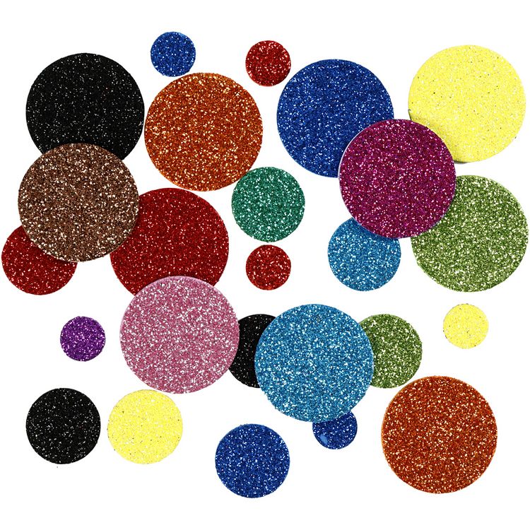 Produktbild: Creativ Company Moosgummikreise, D 12+20+32 mm, 150 sortiert