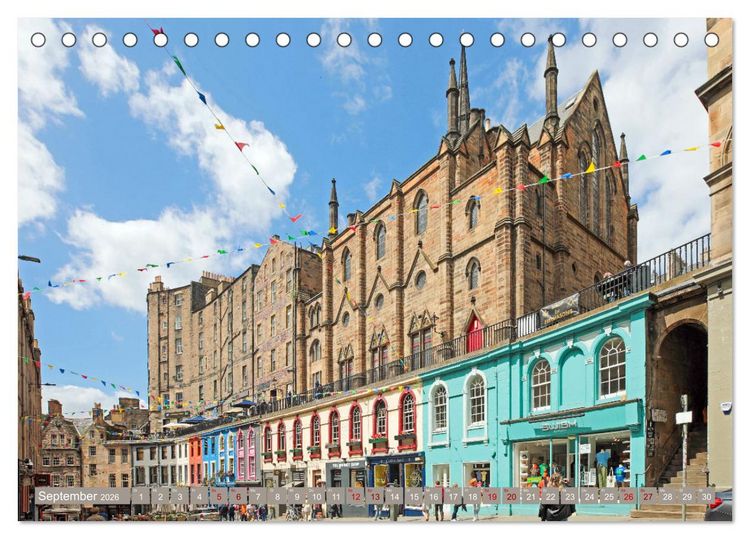 Produktbild: So sch&ouml;n ist Edinburgh (Tischkalender 2026 DIN A5 quer), CALVENDO Monatskalender