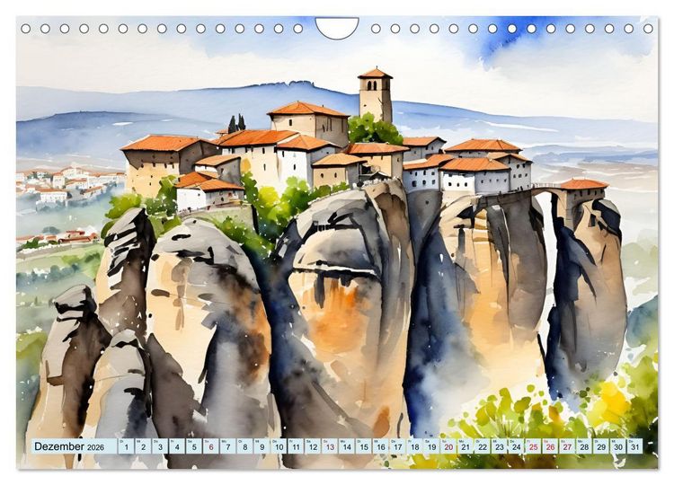 Produktbild: Kalimera Griechenland (Wandkalender 2026 DIN A4 quer), CALVENDO Monatskalender