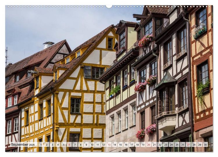 Produktbild: N&Uuml;RNBERG Historisches Stadtherz (Wandkalender 2026 DIN A2 quer), CALVENDO Monatskalender