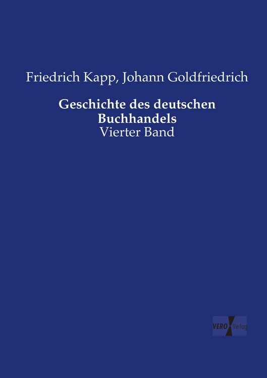 Produktbild: Geschichte des deutschen Buchhandels