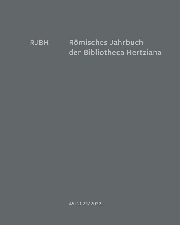 Produktbild: R&ouml;misches Jahrbuch der Bibliotheca Hertziana