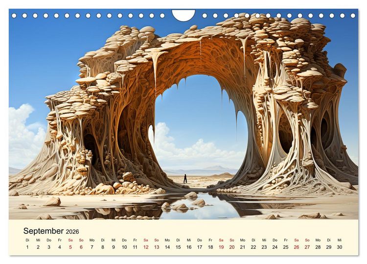Produktbild: Surreale W&uuml;ste (Wandkalender 2026 DIN A4 quer), CALVENDO Monatskalender