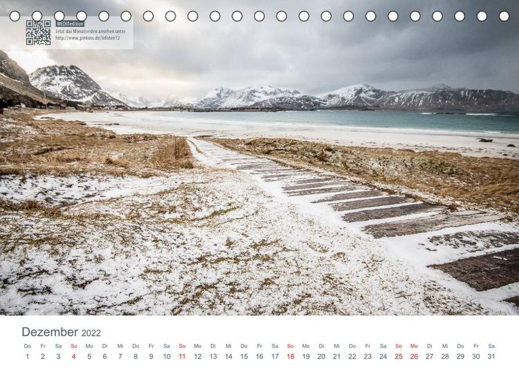 Produktbild: Lofoten - Stille Landschaften Norwegens (MEDIAedition) (Tischkalender 2022 DIN A5 quer)