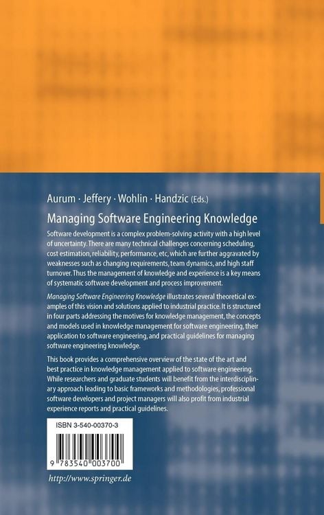 Produktbild: Managing Software Engineering Knowledge