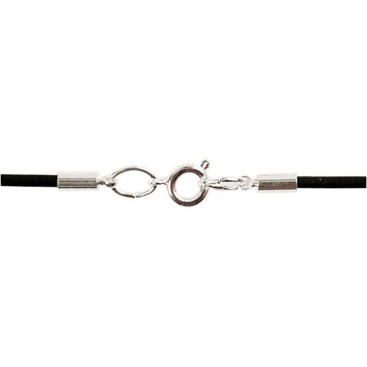 Produktbild: Creativ Company Starterset Schmuck, Lederb&auml;nder, Schwarz