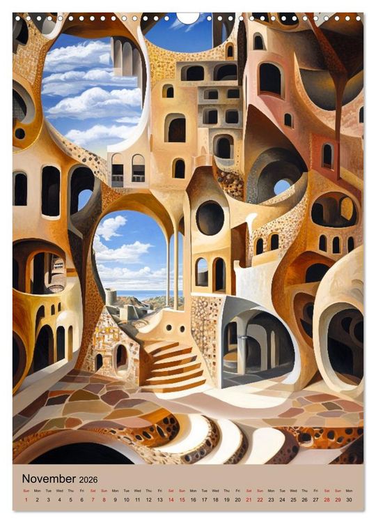 Produktbild: Dali meets Technology (Wall Calendar 2026 DIN A3 portrait), CALVENDO 12 Month Wall Calendar