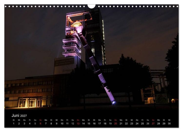 Produktbild: Impressionen Ruhrgebiet bei Nacht (Wandkalender 2027 DIN A3 quer), CALVENDO Monatskalender