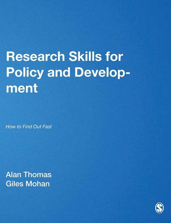 Produktbild: Research Skills for Policy and Development