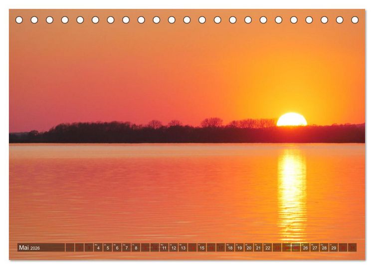 Produktbild: D&uuml;mmer, Malerische See-Momente (Tischkalender 2026 DIN A5 quer), CALVENDO Monatskalender