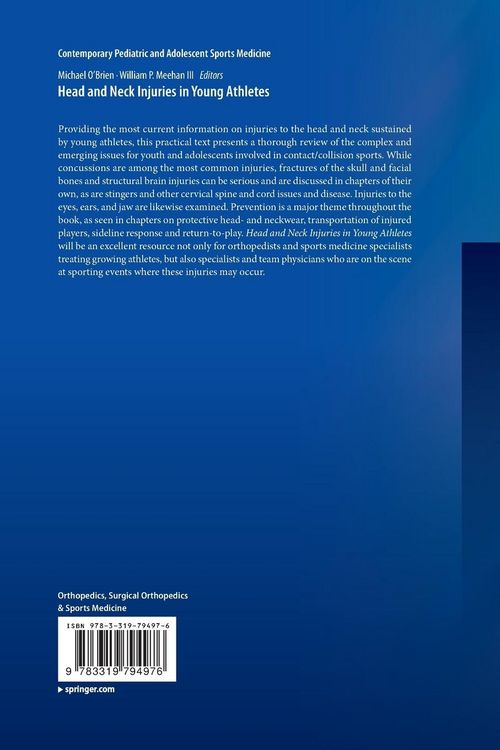 Produktbild: Head and Neck Injuries in Young Athletes