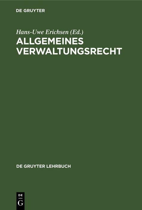 Produktbild: Allgemeines Verwaltungsrecht