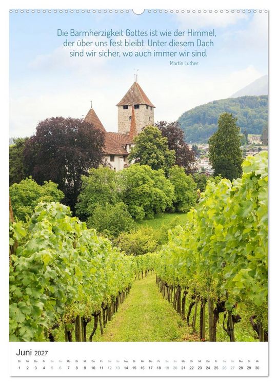 Produktbild: Christliche Natur-Poster (Wandkalender 2027 DIN A2 hoch), CALVENDO Monatskalender