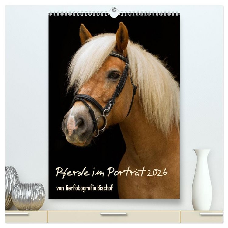 Produktbild: Pferde im Portait (hochwertiger Premium Wandkalender 2026 DIN A2 hoch), Kunstdruck in Hochglanz
