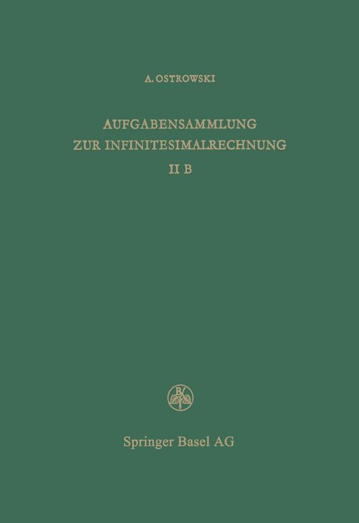 Produktbild: Aufgabensammlung zur Infinitesimalrechnung