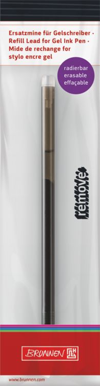 Produktbild: Brunnen Ersatzmine &bdquo;REMOVE&ldquo; Colour Code radierbar &brvbar; breit, 0,7 mm, onyx
