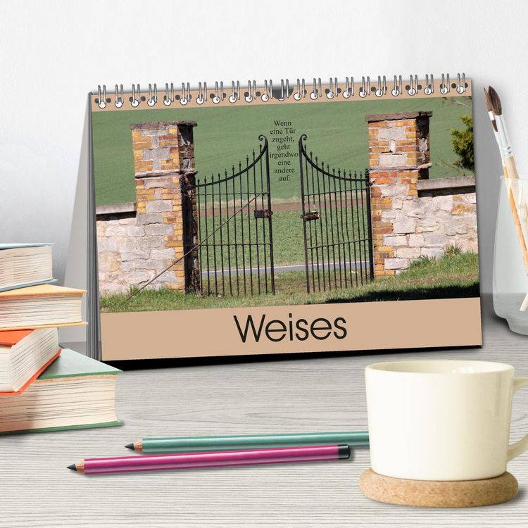 Produktbild: Weises (Tischkalender 2026 DIN A5 quer), CALVENDO Monatskalender