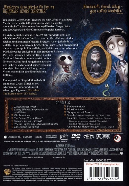 Produktbild: Corpse Bride - Hochzeit mit einer Leiche