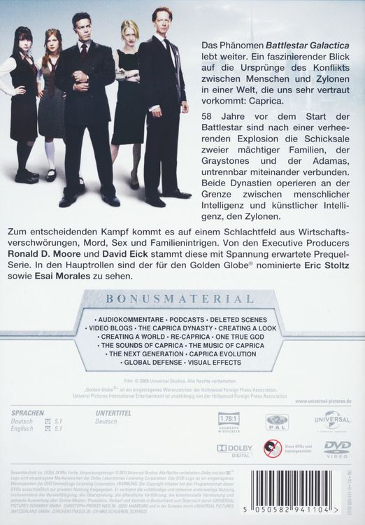 Produktbild: Caprica - Die komplette Serie [6 DVDs]
