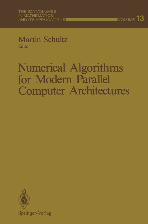 Produktbild: Numerical Algorithms for Modern Parallel Computer Architectures