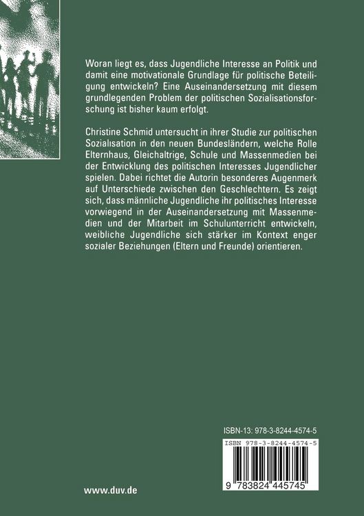 Produktbild: Politisches Interesse von Jugendlichen