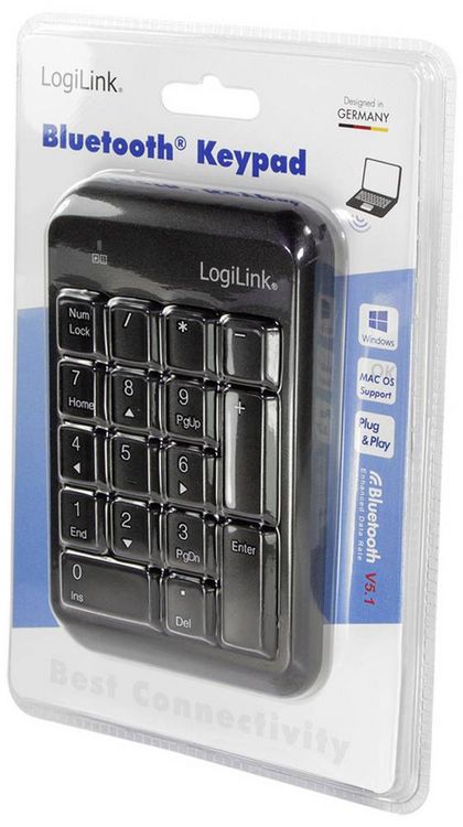 Produktbild: LogiLink ID0201 Bluetooth&reg; Nummernblock Schwarz